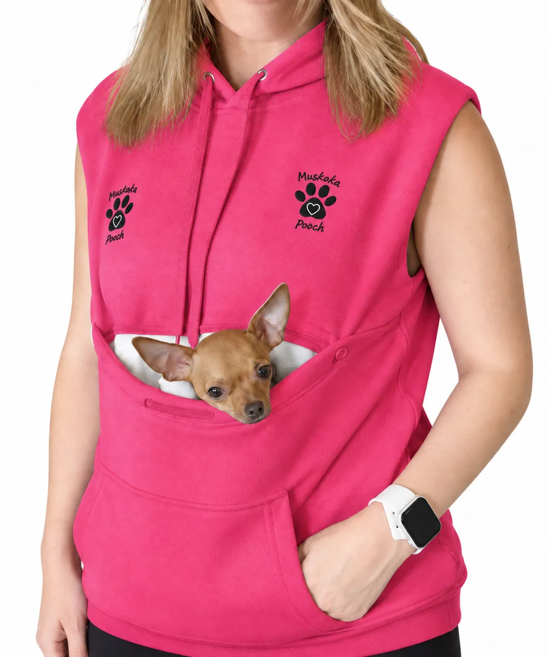 Muskoka Pooch sleeveless pet hoodie